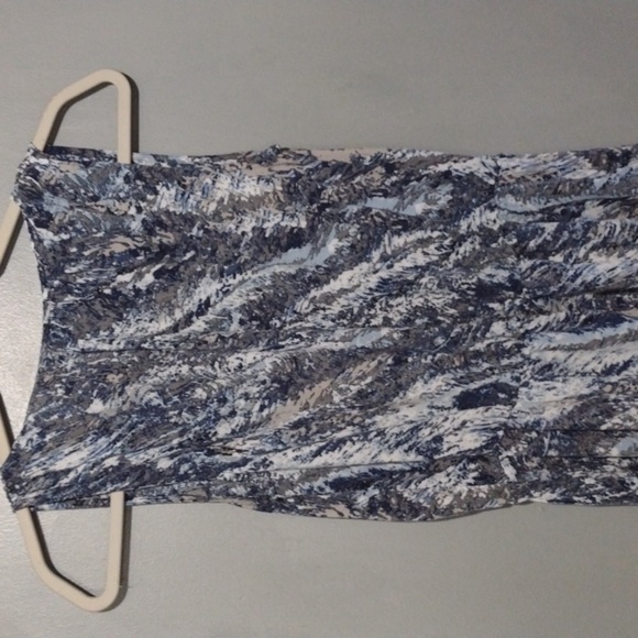 CONVERSE Fit And Flare Sundress Blue And White Mini size small - Picture 3 of 7